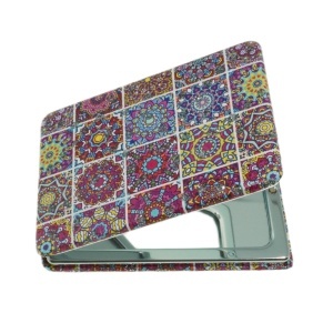 Oglinda de buzunar dubla model Mozaic-5 6x9cm multicolor