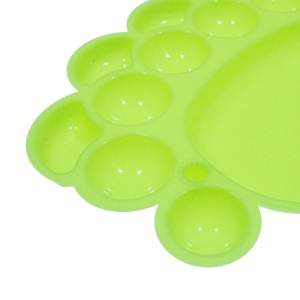 Paleta pictura plastic verde neon 16 compartimente 20,5x14cm - Img 2