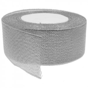 Panglica lurex argintie 21m/rola - Img 2