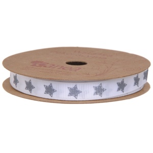 Panglica ripsata alba cu stelute 10mm x 10m/rola Canea yxr-pl1719_06