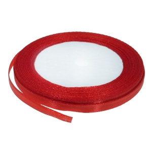Panglica satinata rosie 6mm x 21m/rola