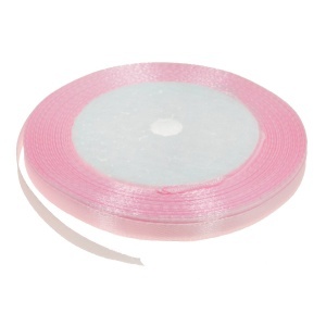 Panglica satinata roz pal 6mm x 21m/rola