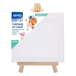 Panza bumbac pe sasiu 20x20cm + sevalet Spree SP59981