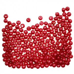 Perla sticla rotunda rosie 3,5x4,5mm 20g