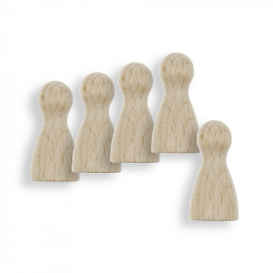 Pion lemn 1,1x2,4cm 5/set Meyco 36197 - Img 1