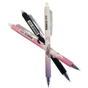 Pix gel albastru diverse modele 0,5mm clicker + guma GP9278