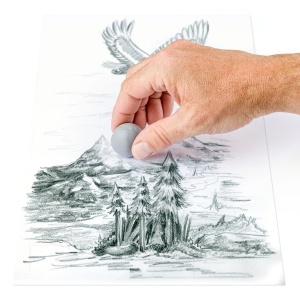 Radiera plastica gri in folie 4x4x1cm Staedtler 5427 - Img 2