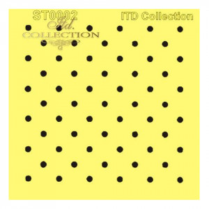 Sablon plastic 16x16cm ITD ST0002A