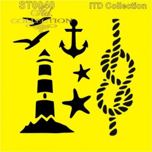 Sablon plastic 16x16cm ITD ST0040A