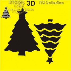 Sablon plastic 16x16cm ITD ST0080A(ST0080)