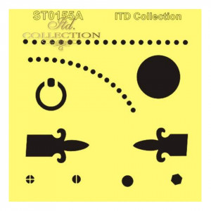 Sablon plastic 16x16cm ITD ST0155A - Img 1