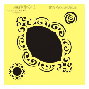 Sablon plastic 16x16cm ITD ST0169B