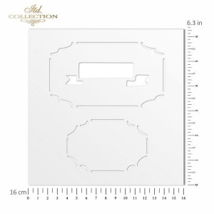 Sablon plastic 16x16cm ITD ST0212A - Img 3