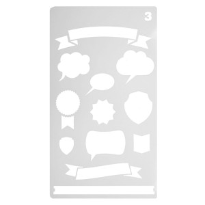 Sablon plastic model casute dialog 10x17,8cm P2/3 843174