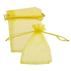 Saculet organza 8,5x9/11,5cm 5/set - Img 11