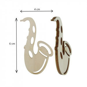 Saxofon placaj 6x3,2cm 2/set - Img 2