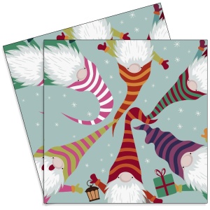 Servetel Gnomi 33x33cm 2/set 193418
