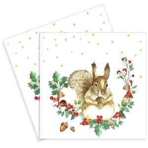 Servetel veverita de padure 33x33cm 2/set 207459