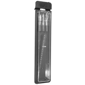Set caligrafie 3 penite cu toc gri ARK175