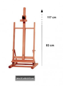 Sevalet de masa din lemn 34x37x83/117cm Artix PP724