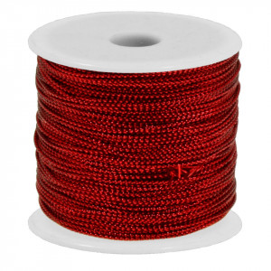 Snur rosu metalizat 1mm x 80m/rola