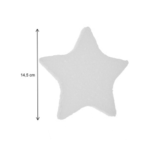 Stea polistiren dens 5 colturi rotunjite 15x14,5x1cm - Img 3