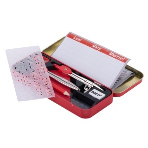 Trusa compas metalic 11piese/set Daco Eminent TG011 - Img 2