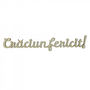 Urare placaj -Craciun fericit!- 2x17cm