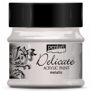 Vopsea acrilica Delicat metalizata 50ml Pentart 293** - Img 7