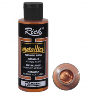 Vopsea acrilica metalizata 120ml Rich MET-120 - Img 4