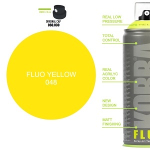 Vopsea acrilica spray 400ml Kobra HP fluorescent - Img 3