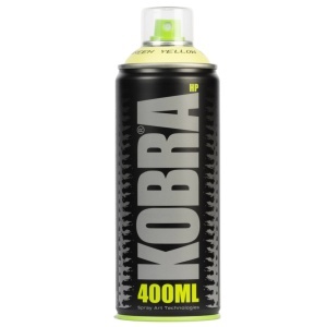 Vopsea acrilica spray 400ml Kobra HP verde galbui 1300