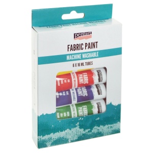 Vopsea textile 6/set 16ml Pentart 45122