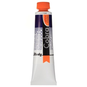 Vopsea ulei solubila in apa 40ml Cobra Study Royal Talens Violet albastrui 568
