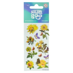 Abtibild flori si fluturi 6x12cm 10/folie Sticker Boo A1752