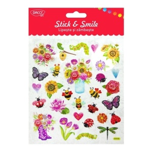 Abtibild flori si insecte 15x16cm 30/set Daco AB066