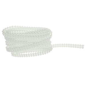 Banda decorativa cu perlute ivoar deschis 0,9cm x 3m