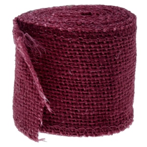 Banda iuta bordo inchis 6cm x 2m