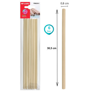 Bete lemn natur 30cm MP PM028 - Img 5