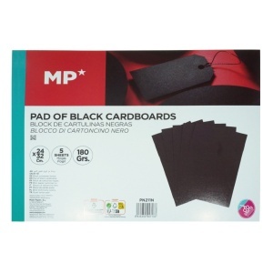 Bloc carton negru 180g 24x32cm 5/set PN211N