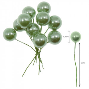 Bobite sidefate 1,8cm cu tija 10/set - Img 4