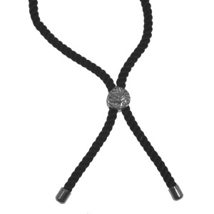 Bratara piatra semipretioasa Cuart roz 12mm cu snur negru - Img 2