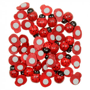 Buburuza lemn cu adeziv 1,5x1,1cm 50/set