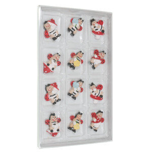 Buburuza rasina 6 modele cu adeziv 2,7x2,5x0,7cm 12/set DD61446