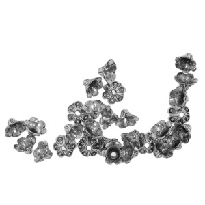 Capacel metalic argintiu inchis model-24 9x9x5mm 10g