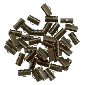 Capat panglica zimtat cupru antic 13mm 35buc (20g)