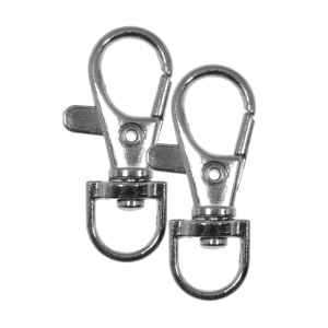 Carabina metal argintiu inchis pentru geanta 1,4x3,7cm 2/set
