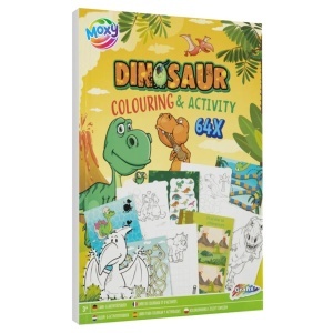 Carte de colorat si activitati 21x29,5cm 64 pagini Dinozauri Creative Craft 150076