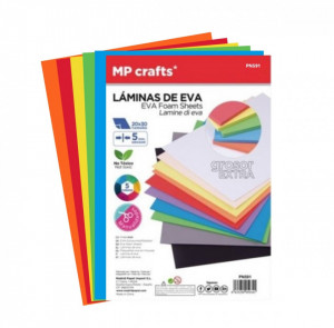 Carton buretat 20x30cm x 5mm 5 culori/set MP PN591
