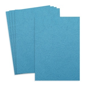 Carton imitatie piele albastru deschis A4 230g 5/set